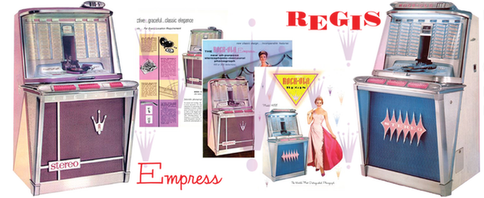 Rock-Ola Models 1495, 1496, 1488, 1497 Regis & Empress (1962-63) Manual & Brochure
